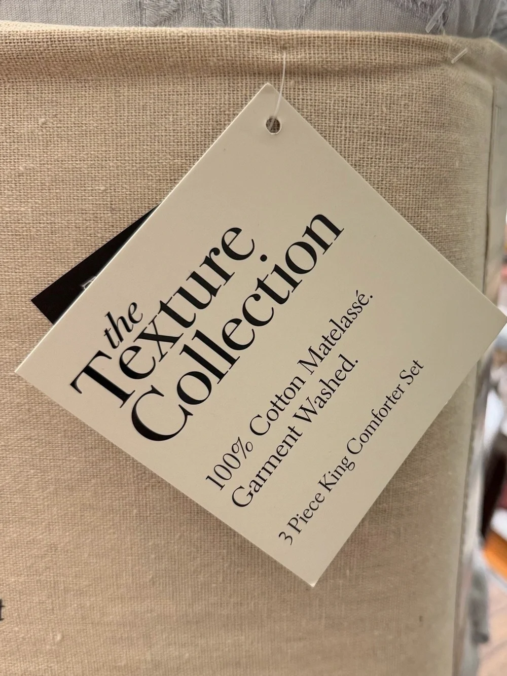 The Texture Collection King Comforter Set - Light Gray Floral 3 piece comforter